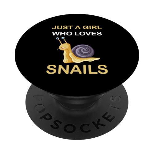 Süß, nur ein Mädchen, das Schnecken und Tiere liebt, Damen und Mädchen PopSockets Klebender PopGrip Süß, nur ein Mädchen, das Schnecken und Tiere liebt, Damen und Mädchen PopSockets Klebender PopGrip von Just a girl who loves Apparel for girls and women