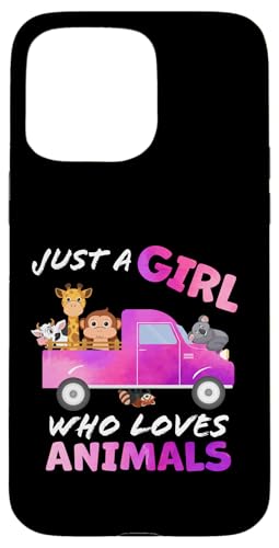 Süß, nur ein Mädchen, das Tiere liebt, Frauen und Mädchen Hülle für iPhone 15 Pro Max Süß, nur ein Mädchen, das Tiere liebt, Frauen und Mädchen Hülle für iPhone 15 Pro Max von Just a girl who loves Apparel for girls and women