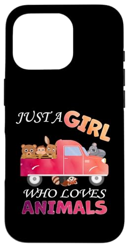 Süß, nur ein Mädchen, das Tiere liebt, Frauen und Mädchen Hülle für iPhone 16 Pro Süß, nur ein Mädchen, das Tiere liebt, Frauen und Mädchen Hülle für iPhone 16 Pro von Just a girl who loves Apparel for girls and women