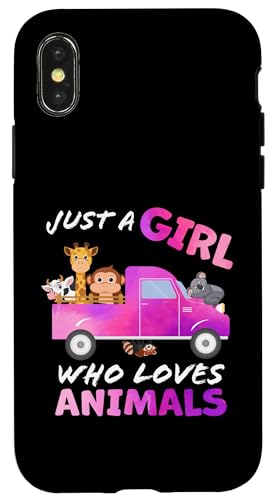 Süß, nur ein Mädchen, das Tiere liebt, Frauen und Mädchen Hülle für iPhone X/XS Süß, nur ein Mädchen, das Tiere liebt, Frauen und Mädchen Hülle für iPhone X/XS von Just a girl who loves Apparel for girls and women