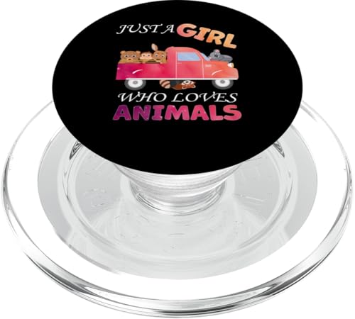 Süß, nur ein Mädchen, das Tiere liebt, Frauen und Mädchen PopSockets PopGrip für MagSafe Süß, nur ein Mädchen, das Tiere liebt, Frauen und Mädchen PopSockets PopGrip für MagSafe von Just a girl who loves Apparel for girls and women