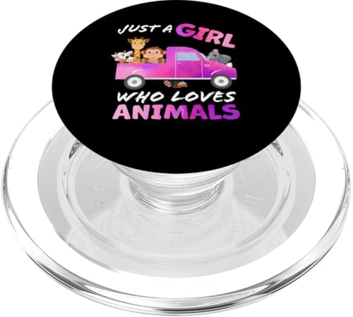 Süß, nur ein Mädchen, das Tiere liebt, Frauen und Mädchen PopSockets PopGrip für MagSafe Süß, nur ein Mädchen, das Tiere liebt, Frauen und Mädchen PopSockets PopGrip für MagSafe von Just a girl who loves Apparel for girls and women