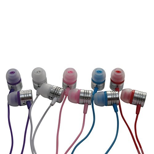 JustJamz Jelly Matt | 100 Stück | Bunte In-Ear-Ohrstöpsel | Großhandel Qualität Kopfhörer | 3,5-mm-Stereo-Bulk-Kopfhörer in Mehreren Farben | für Schulen, Kinder, Klassenzimmer und Bibliotheken von JustJamz