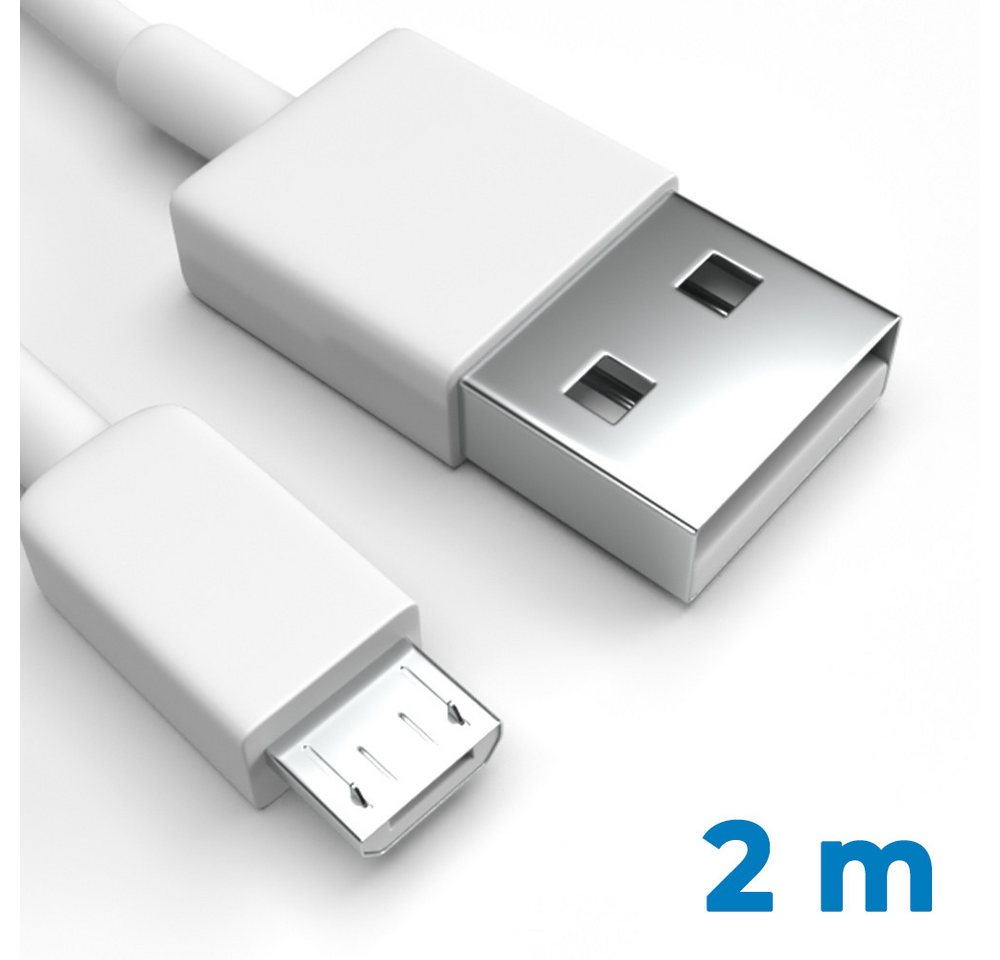 Justcom Lava Z92 USB-Kabel, Micro-USB, USB-A (200 cm), Schnellladekabel, Datenkabel, Handy, Tablet von Justcom