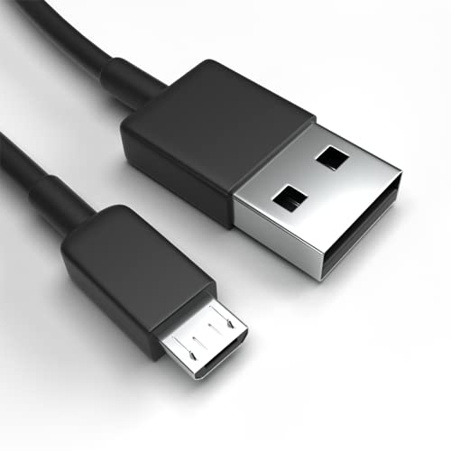 Justcom Micro-USB Ladekabel für Alcatel 3L 2021 Schwarz 2 x 1 m Handy Schnellladekabel Datenkabel von Justcom