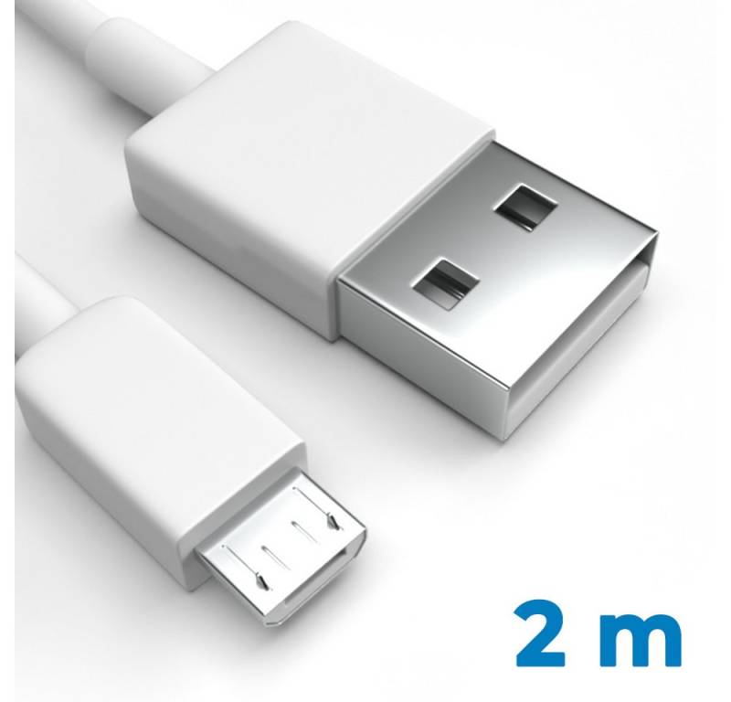 Justcom QMobile Phantom P1 USB-Kabel, Micro-USB, USB-A (200 cm), Schnellladekabel, Datenkabel, Handy, Tablet von Justcom