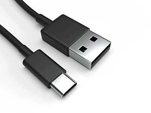 Justcom USB-C Ladekabel für HTC Desire 19+ Schwarz 1 m Handy Schnellladekabel Datenkabel von Justcom