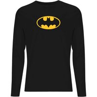 DC Justice League Core Batman Logo Unisex Long Sleeve T-Shirt - Black - XS von Original Hero