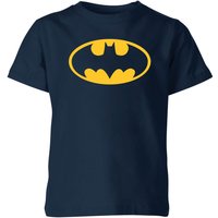 Justice League Batman Logo Kids' T-Shirt - Navy - 3-4 Jahre von Justice League