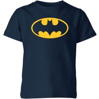 Justice League Batman Logo Kids' T-Shirt - Navy - 5-6 Jahre von Original Hero