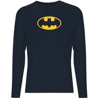 Justice League Batman Logo Men's Long Sleeve T-Shirt - Navy - S von Original Hero