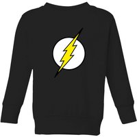 Justice League Flash Logo Kids' Sweatshirt - Black - 11-12 Jahre von Justice League