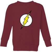 Justice League Flash Logo Kids' Sweatshirt - Burgundy - 11-12 Jahre von Justice League