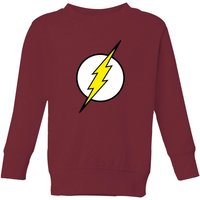 Justice League Flash Logo Kids' Sweatshirt - Burgundy - 5-6 Jahre von Justice League