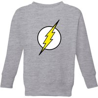 Justice League Flash Logo Kids' Sweatshirt - Grey - 5-6 Jahre von Justice League