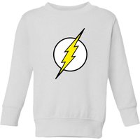 Justice League Flash Logo Kids' Sweatshirt - White - 11-12 Jahre von Justice League