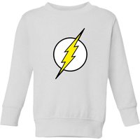 Justice League Flash Logo Kids' Sweatshirt - White - 7-8 Jahre von Justice League