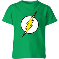 Justice League Flash Logo Kids' T-Shirt - Green - 11-12 Jahre von Justice League