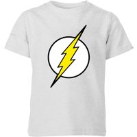 Justice League Flash Logo Kids' T-Shirt - Grey - 11-12 Jahre von Justice League