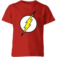 Justice League Flash Logo Kids' T-Shirt - Red - 11-12 Jahre von Justice League