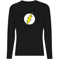 Justice League Flash Logo Men's Long Sleeve T-Shirt - Black - S von Justice League