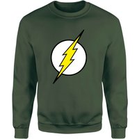 Justice League Flash Logo Sweatshirt - Green - L von Justice League