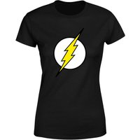 Justice League Flash Logo Women's T-Shirt - Black - L von Justice League