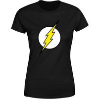 Justice League Flash Logo Women's T-Shirt - Black - M von Justice League