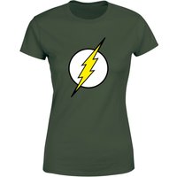 Justice League Flash Logo Women's T-Shirt - Green - L von Justice League