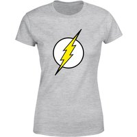 Justice League Flash Logo Women's T-Shirt - Grey - L von Justice League