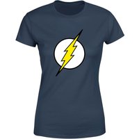 Justice League Flash Logo Women's T-Shirt - Navy - L von Justice League