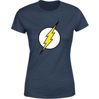 Justice League Flash Logo Women's T-Shirt - Navy - M von Justice League