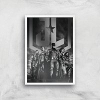 Justice League Team Poster Giclee Art Print - A2 - White Frame von Justice League