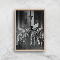 Justice League Team Poster Giclee Art Print - A2 - Wooden Frame von Justice League