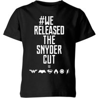 Justice League We Released The Snyder Cut Kids' T-Shirt - Black - 11-12 Jahre von Justice League
