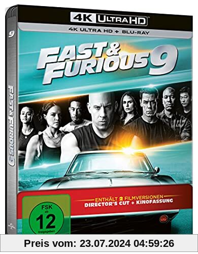 Fast and Furious 9 - Steelbook [Blu-ray] von Justin Lin