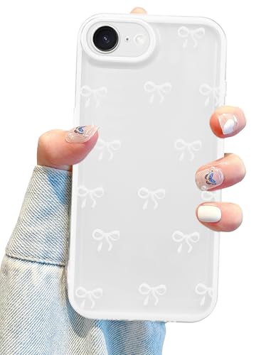 Jusy Schutzhülle für iPhone 16e, Schleife, niedlich, transparent, schwarz, Schleife, ästhetisch, weiches TPU, transparent, Vollkamera-Schutzhülle für Damen, Weiß Jusy Schutzhülle für iPhone 16e, Schleife, niedlich, transparent, schwarz, Schleife, ästhetisch, weiches TPU, transparent, Vollkamera-Schutzhülle für Damen, Weiß von Jusy