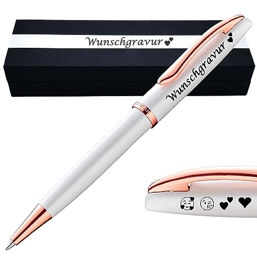Juwelier Schönschmied PeIikan Kugelschreiber mit Gravur als Geschenk | Emoji Gravur | Kugelschreiber Jazz Noble Elegance Perlmutt Weiß | Wunschgravur mit Symbolen Juwelier Schönschmied PeIikan Kugelschreiber mit Gravur als Geschenk | Emoji Gravur | Kugelschreiber Jazz Noble Elegance Perlmutt Weiß | Wunschgravur mit Symbolen von Juwelier Schönschmied