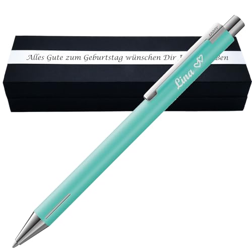 Juwelier Schönschmied L A M Y Econ Kugelschreiber mit Gravur als Geschenk | Geschenkverpackung inklusive Wunschgravur | schwarz schreibend | hochwertiges Metall | personalisierte Kullis | PS320Box2 Juwelier Schönschmied L A M Y Econ Kugelschreiber mit Gravur als Geschenk | Geschenkverpackung inklusive Wunschgravur | schwarz schreibend | hochwertiges Metall | personalisierte Kullis | PS320Box2 von Juwelier Schönschmied