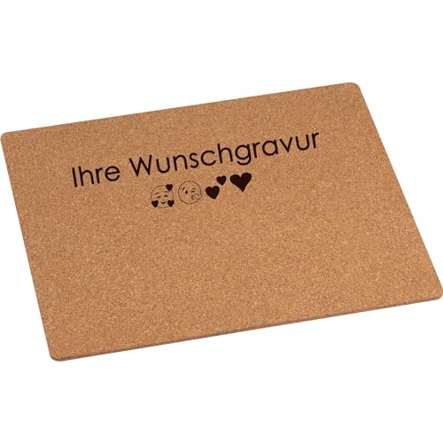 Mauspad aus Kork mit Gravur | Mousepad Personalisiert | 22 cm X 18 cm | Wunschname auf Mauspad (1) von Juwelier Schönschmied