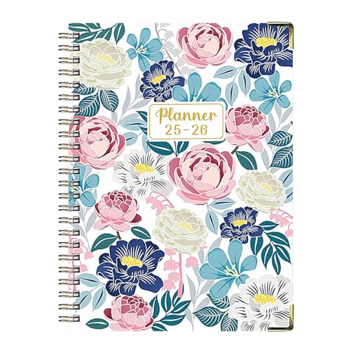 Floral Notebook, Ringed Journal, Coil Diary, A5 Thick Paper, English Notepad, Bullet Journaling, Sketching & Note-Taking, 8.54x6.22 Inches, Metal Coil Binding, 142 Pages Floral Notebook, Ringed Journal, Coil Diary, A5 Thick Paper, English Notepad, Bullet Journaling, Sketching & Note-Taking, 8.54x6.22 Inches, Metal Coil Binding, 142 Pages von Jvjggag