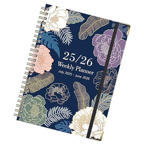 Floral Notebook, Ringed Journal, Coil Diary, A5 Thick Paper, English Notepad, Bullet Journaling, Sketching & Note-Taking, 8.54x6.22 Inches, Metal Coil Binding, 142 Pages Floral Notebook, Ringed Journal, Coil Diary, A5 Thick Paper, English Notepad, Bullet Journaling, Sketching & Note-Taking, 8.54x6.22 Inches, Metal Coil Binding, 142 Pages von Jvjggag