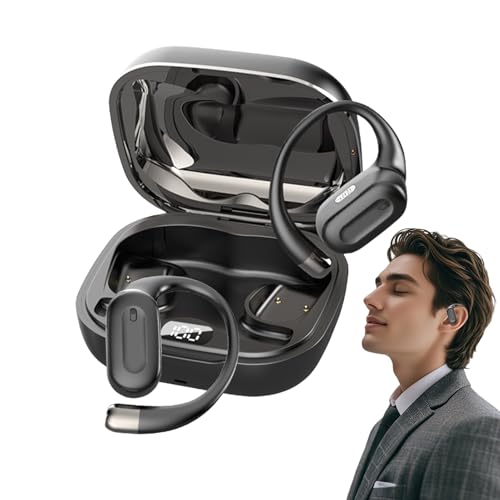 Jvjggag Offene Ohrhörer, kabellose Kopfhörer, Over-Ear-Design, Stereo-Sound, leichte Passform, Arbeit, Sport, Streaming, kabellose Kopfhörer, wasserabweisend Jvjggag Offene Ohrhörer, kabellose Kopfhörer, Over-Ear-Design, Stereo-Sound, leichte Passform, Arbeit, Sport, Streaming, kabellose Kopfhörer, wasserabweisend von Jvjggag