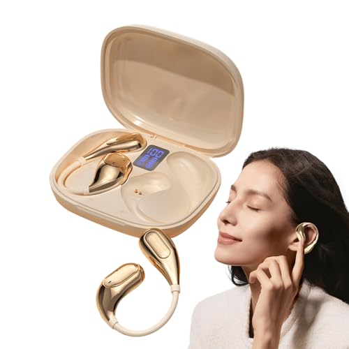 Jvjggag Over-Ear-Ohrhörer, kabellos, Stereo-Geräuschunterdrückung, bequeme und sichere Passform, Wettbewerbs- und Sportnutzung, 15 x 8 x 3 cm, Metall und ABS Jvjggag Over-Ear-Ohrhörer, kabellos, Stereo-Geräuschunterdrückung, bequeme und sichere Passform, Wettbewerbs- und Sportnutzung, 15 x 8 x 3 cm, Metall und ABS von Jvjggag