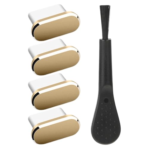 Jvjggag Type C Dust Plug, USB Port Cover Set, Protective Dust-Proof Seal, Durable Pp Material, Secure & Easy-Clean Design, Mobile Phone & Tablet Use, 0.39x0.24 Inches, Black, 4 Pieces Jvjggag Type C Dust Plug, USB Port Cover Set, Protective Dust-Proof Seal, Durable Pp Material, Secure & Easy-Clean Design, Mobile Phone & Tablet Use, 0.39x0.24 Inches, Black, 4 Pieces von Jvjggag