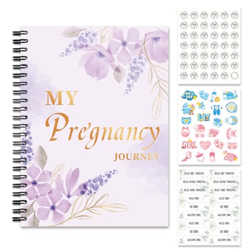 Pregnancy Journal Book, Maternity Memory Planner with Stickers Pack, Tracks Weekly Milestones, Organizes Prenatal Notes, Baby Bump Record Keeper for Home Travel Dorm Apartment Pregnancy Journal Book, Maternity Memory Planner with Stickers Pack, Tracks Weekly Milestones, Organizes Prenatal Notes, Baby Bump Record Keeper for Home Travel Dorm Apartment von Jvjggag