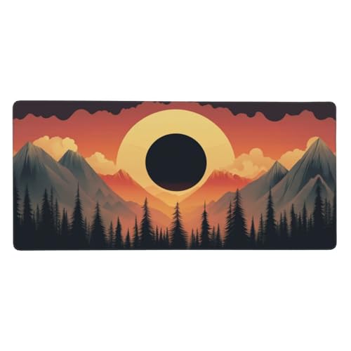 Gaming Mauspad XL 900x300mm, Sonnenuntergang Mousepad Dschungel Desk Mat mit Vernähte Kanten, Anti-Rutsch Mousepad, Spezielle Oberfläche Verbessert Präzision und Geschwindigkeit für Gamer, j-456 Gaming Mauspad XL 900x300mm, Sonnenuntergang Mousepad Dschungel Desk Mat mit Vernähte Kanten, Anti-Rutsch Mousepad, Spezielle Oberfläche Verbessert Präzision und Geschwindigkeit für Gamer, j-456 von Jvyaeen