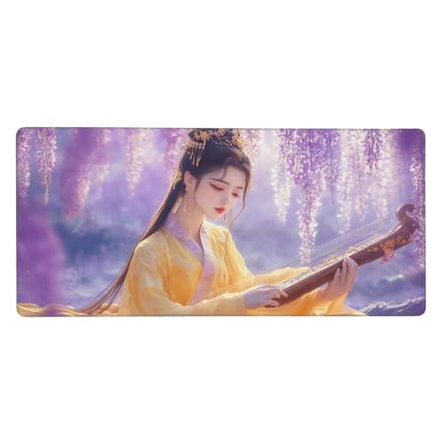 Gaming Mauspad XXL 1200x600 mm, Anime Mousepad Mädchen Desk Mat mit Vernähte Kanten, Wasserdicht Anti-Rutsch Mouse Pad, Spezielle Oberfläche Verbessert Präzision und Geschwindigkeit für Gamer, j-340 Gaming Mauspad XXL 1200x600 mm, Anime Mousepad Mädchen Desk Mat mit Vernähte Kanten, Wasserdicht Anti-Rutsch Mouse Pad, Spezielle Oberfläche Verbessert Präzision und Geschwindigkeit für Gamer, j-340 von Jvyaeen