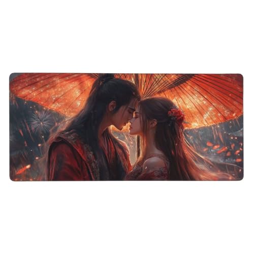Gaming Mauspad XXL 1200x600 mm, Anime Mousepad Paar Desk Mat mit Vernähte Kanten, Wasserdicht Anti-Rutsch Mouse Pad, Spezielle Oberfläche Verbessert Präzision und Geschwindigkeit für Gamer, j-514 Gaming Mauspad XXL 1200x600 mm, Anime Mousepad Paar Desk Mat mit Vernähte Kanten, Wasserdicht Anti-Rutsch Mouse Pad, Spezielle Oberfläche Verbessert Präzision und Geschwindigkeit für Gamer, j-514 von Jvyaeen