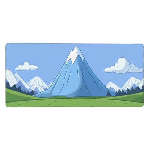 Gaming Mauspad XXL 1200x600 mm, Blau Mousepad Berg Desk Mat mit Vernähte Kanten, Wasserdicht Anti-Rutsch Mouse Pad, Spezielle Oberfläche Verbessert Präzision und Geschwindigkeit für Gamer, j-606 Gaming Mauspad XXL 1200x600 mm, Blau Mousepad Berg Desk Mat mit Vernähte Kanten, Wasserdicht Anti-Rutsch Mouse Pad, Spezielle Oberfläche Verbessert Präzision und Geschwindigkeit für Gamer, j-606 von Jvyaeen